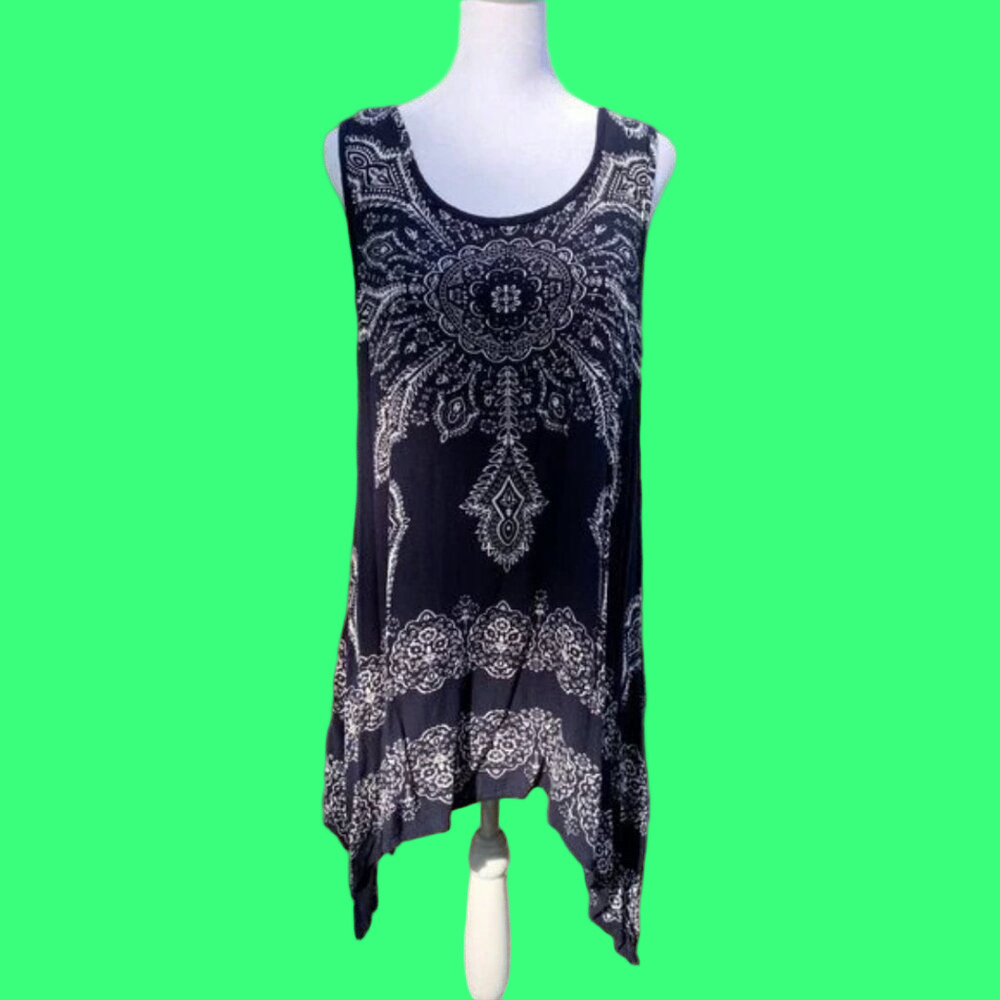 ☀️ DEVI Boho Gypsy Handkerchief Dress/Cover Up